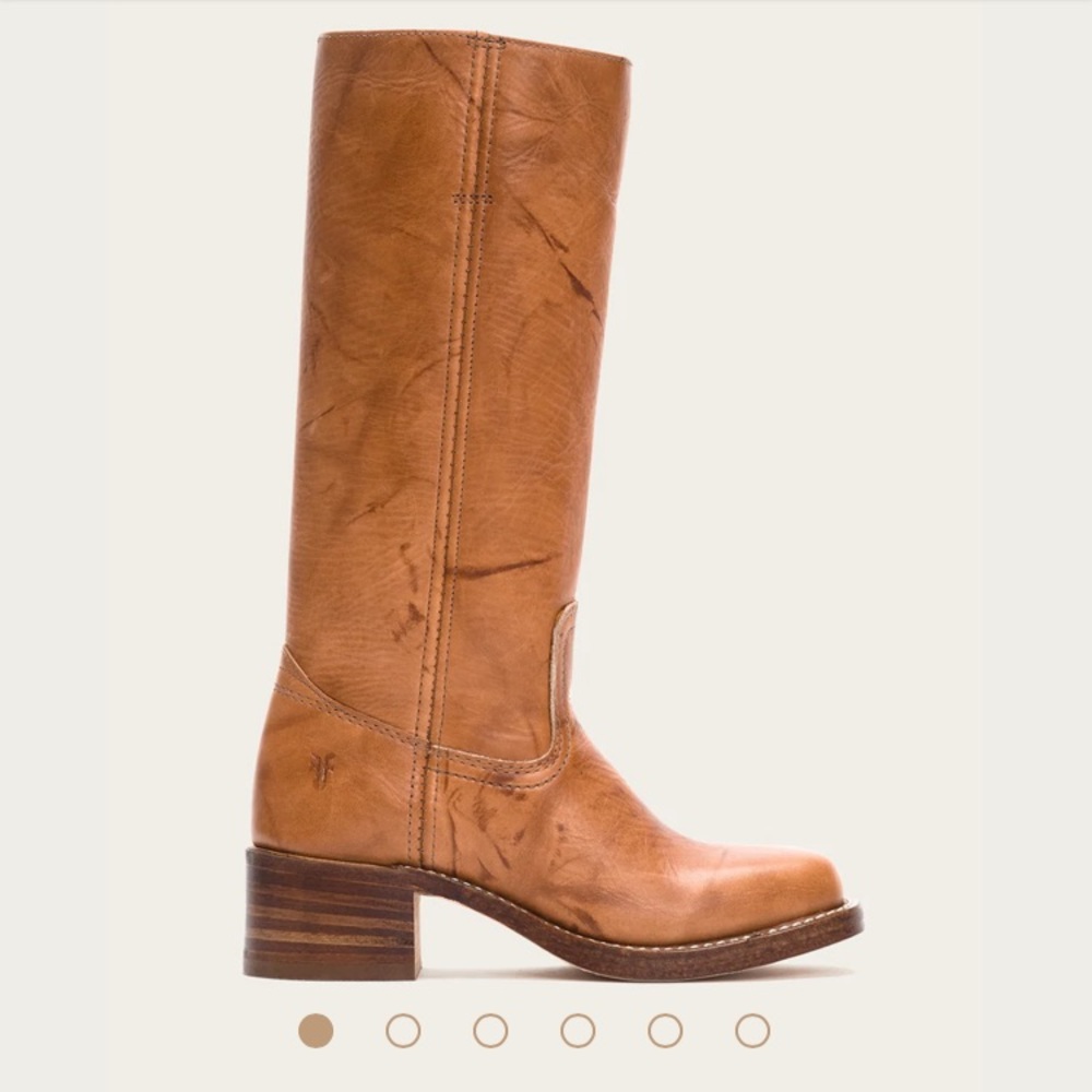 Frye campus boot in “saddle” color